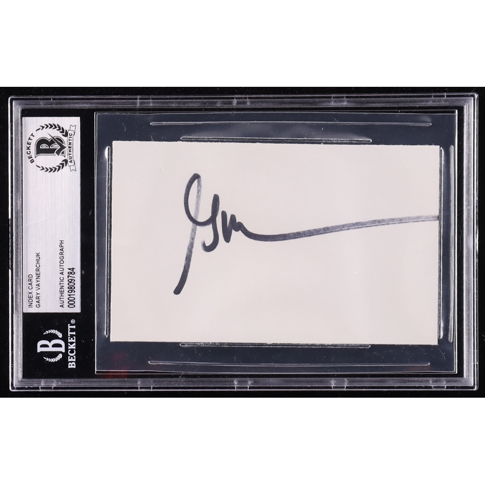 Gary Vaynerchuk Signed Index Card (BAS) at PristineAuction.com