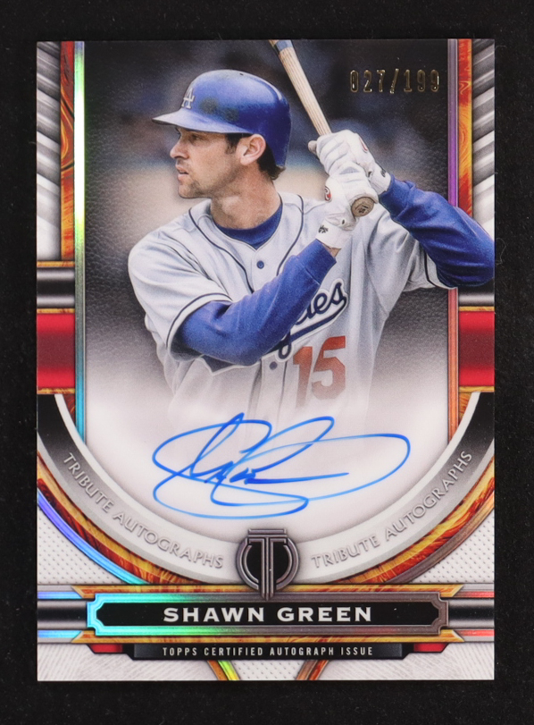 Shawn Green 2023 Topps Tribute Autographs #TASG #27/199 at PristineAuction.com Shawn Green 2023 Topps Tribute Autographs #TASG #27/199 at PristineAuction.com