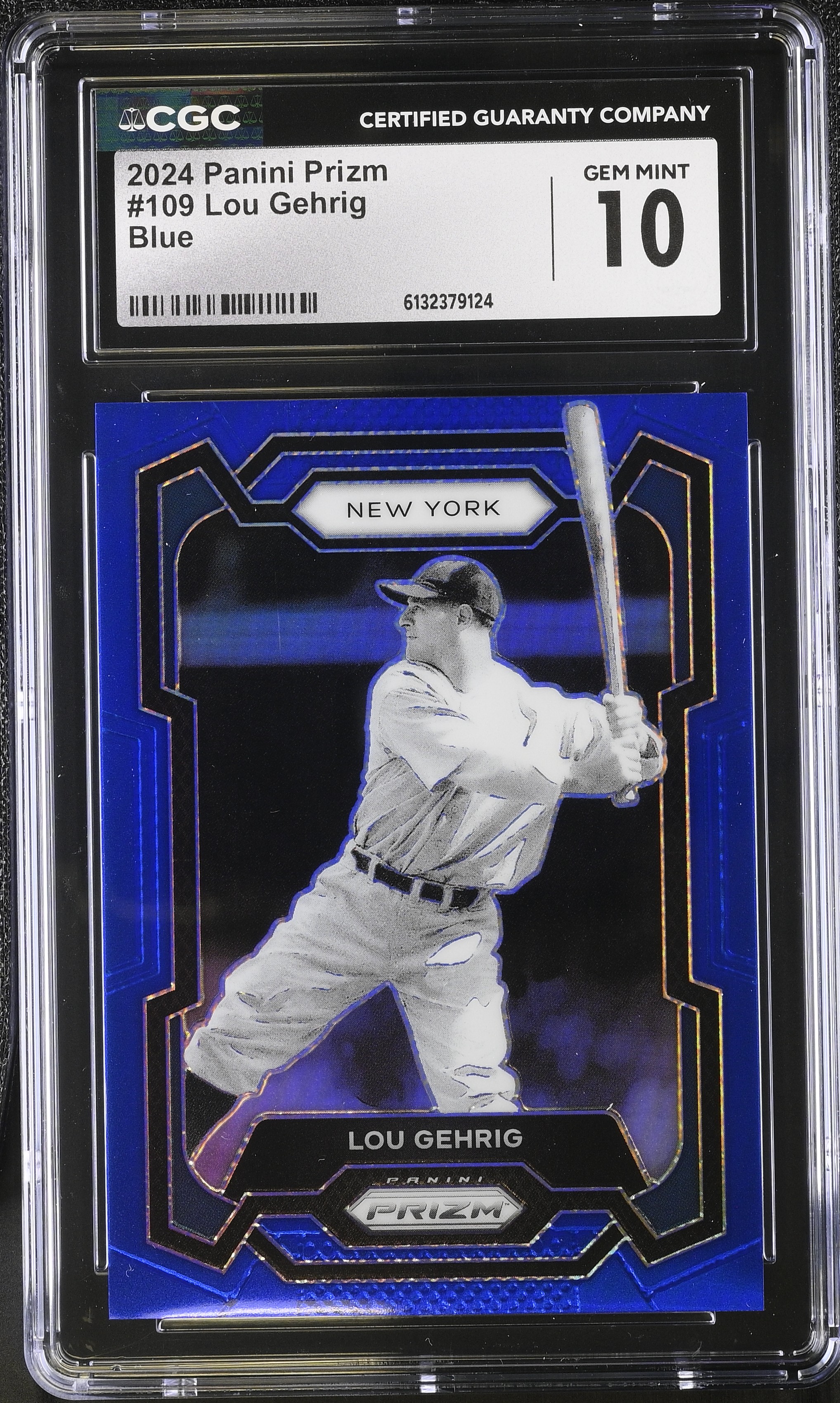 Lou Gehrig 2024 Panini Prizm Blue #109 #149/199 (CGC 10) at PristineAuction.com Lou Gehrig 2024 Panini Prizm Blue #109 #149/199 (CGC 10) at PristineAuction.com