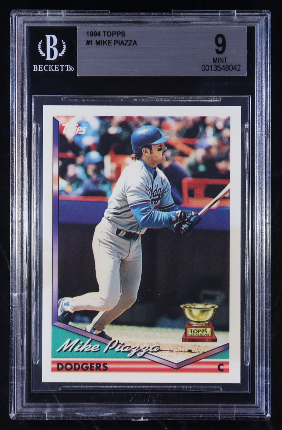 Mike Piazza 1994 Topps #1 (BGS 9) at PristineAuction.com Mike Piazza 1994 Topps #1 (BGS 9) at PristineAuction.com