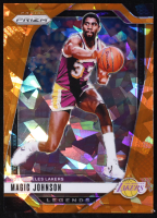 Magic Johnson 2024-25 Panini Prizm Prizms Orange Ice #294 at PristineAuction.com