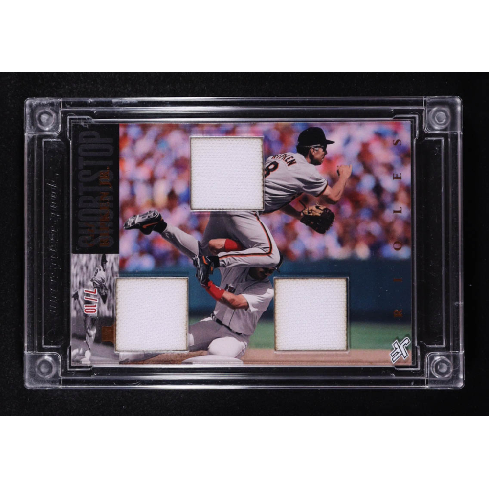 Cal Ripken Jr. 2025 Jersey Fusion '95 Player-Used Swatch #7/10 at PristineAuction.com