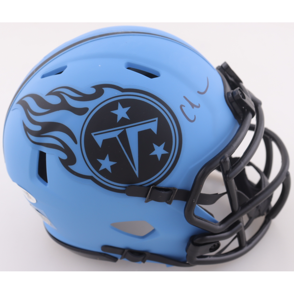 Chris Johnson Signed Titans Rave Alternate Speed Mini Helmet (JSA & PIA) at PristineAuction.com