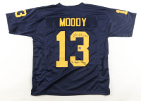 Jake Moody Signed Jersey Inscribed "2x Big Ten Champ" (Playball Ink) at PristineAuction.com