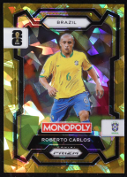 Roberto Carlos 2026 Panini Prizm Monopoly World Cup Gold Cracked Ice Prizims #17 at PristineAuction.com
