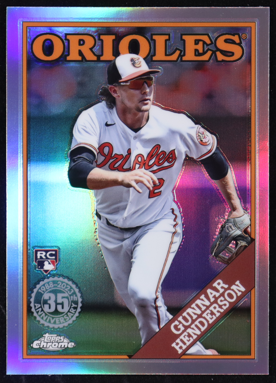Gunnar Henderson 2023 Topps Chrome Update '88 Topps #88CU8 at PristineAuction.com Gunnar Henderson 2023 Topps Chrome Update '88 Topps #88CU8 at PristineAuction.com
