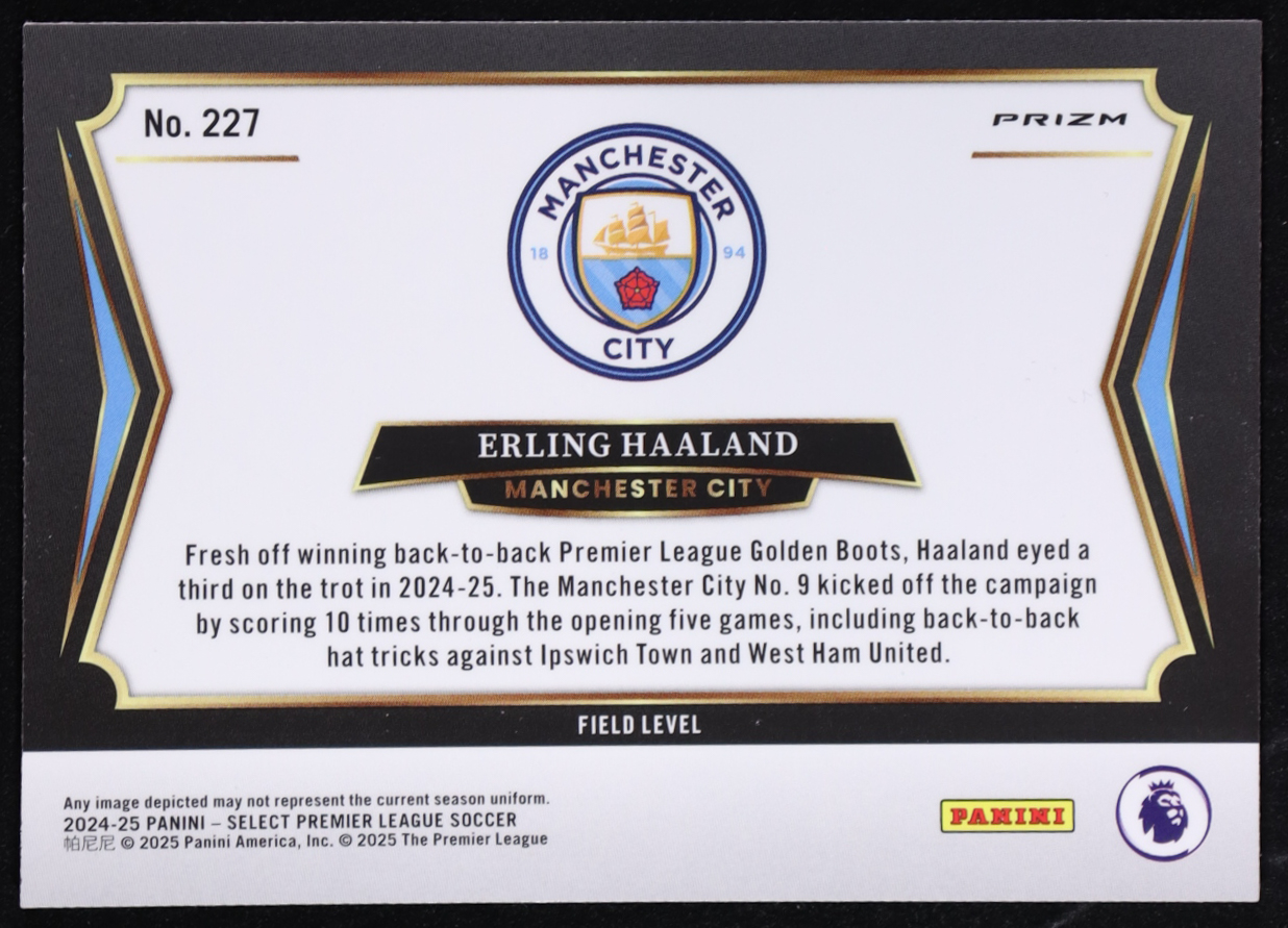Erling Haaland 2024-25 Select English Premier League Red Ice #227 at PristineAuction.com Erling Haaland 2024-25 Select English Premier League Red Ice #227 at PristineAuction.com