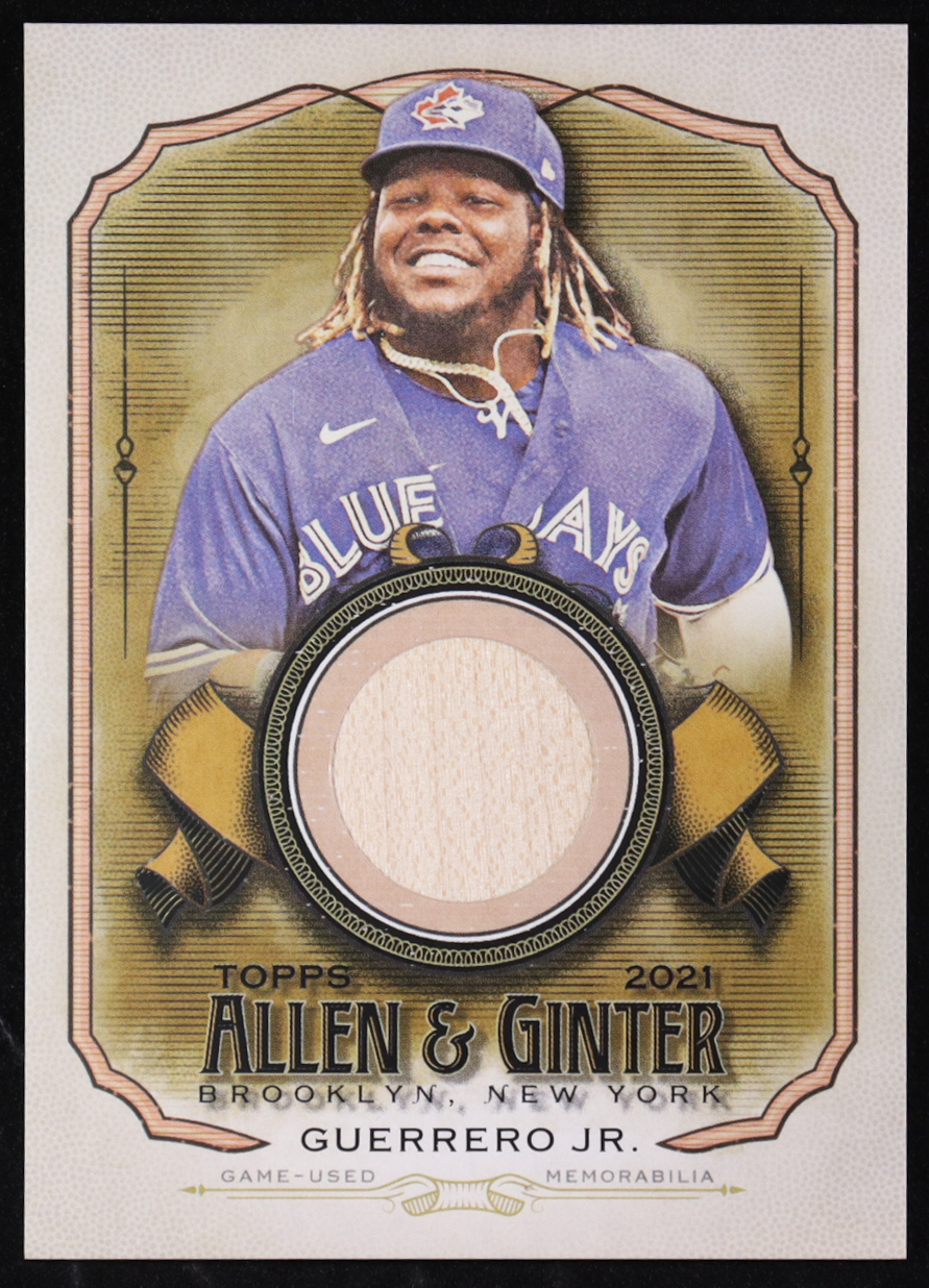 Vladimir Guerrero Jr. 2021 Topps Allen and Ginter Relics #AGAVGJ at PristineAuction.com Vladimir Guerrero Jr. 2021 Topps Allen and Ginter Relics #AGAVGJ at PristineAuction.com
