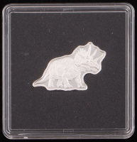 5g .999 Fine Silver Dinosaur Bullion Art Bar at PristineAuction.com