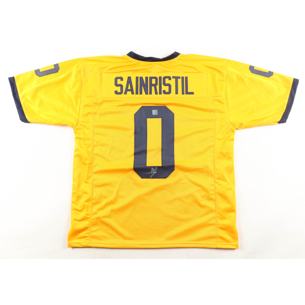 Mike Sainristil Signed Jersey (Playball Ink) at PristineAuction.com