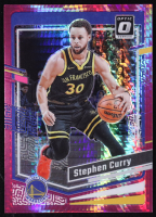 Stephen Curry 2023-24 Donruss Optic Hyper Pink #198 at PristineAuction.com