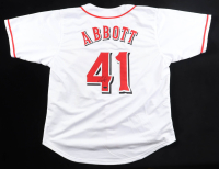 Andrew Abbott Signed Jersey (Playball Ink) at PristineAuction.com