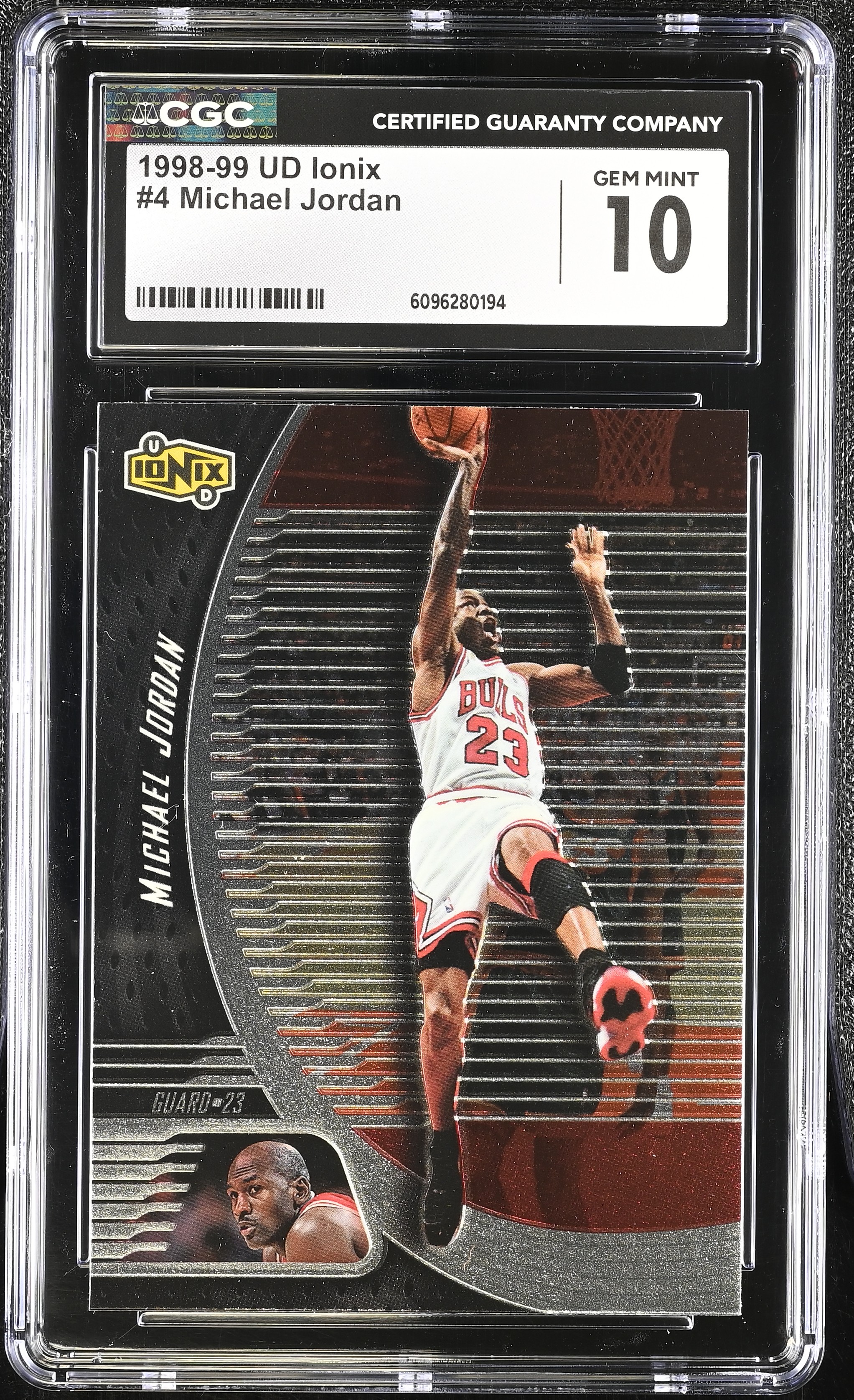 Michael Jordan 1998-99 Ud Ionix #4 (CGC 10) at PristineAuction.com Michael Jordan 1998-99 Ud Ionix #4 (CGC 10) at PristineAuction.com