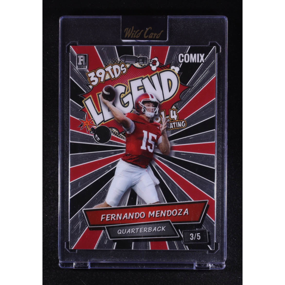 Fernando Mendoza 2025 Wild Card Comix Legend #FM03 #3/5 RC at PristineAuction.com