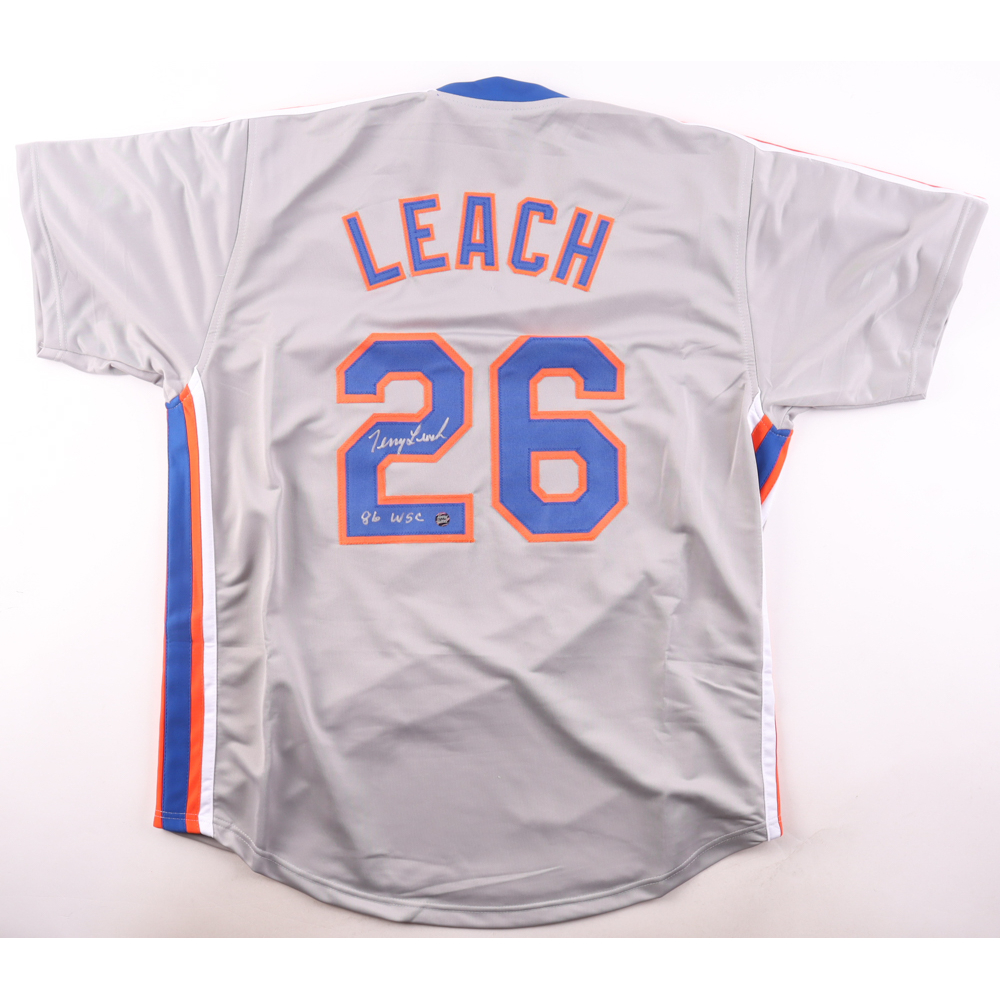 Terry Leach Signed Jersey Inscribed "86 WSC" (AWM) at PristineAuction.com