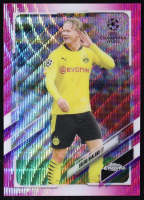 Erling Haaland 2020-21 Topps Chrome UEFA Champions League Pink X-Fractors #49 at PristineAuction.com