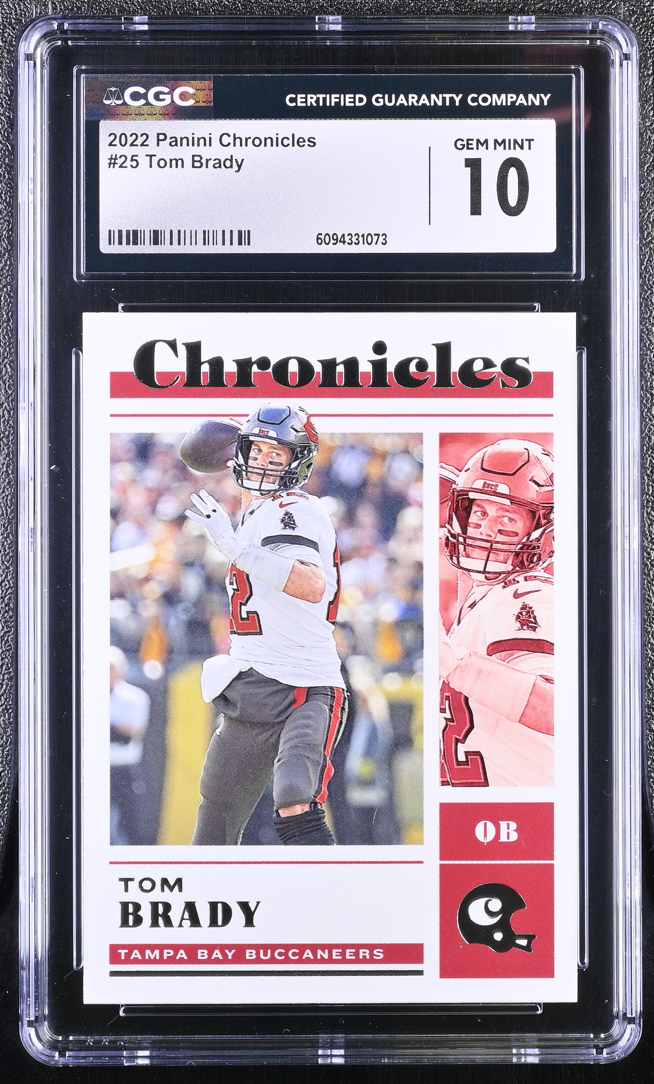 Tom Brady 2022 Panini Chronicles #25 (CGC 10) at PristineAuction.com Tom Brady 2022 Panini Chronicles #25 (CGC 10) at PristineAuction.com