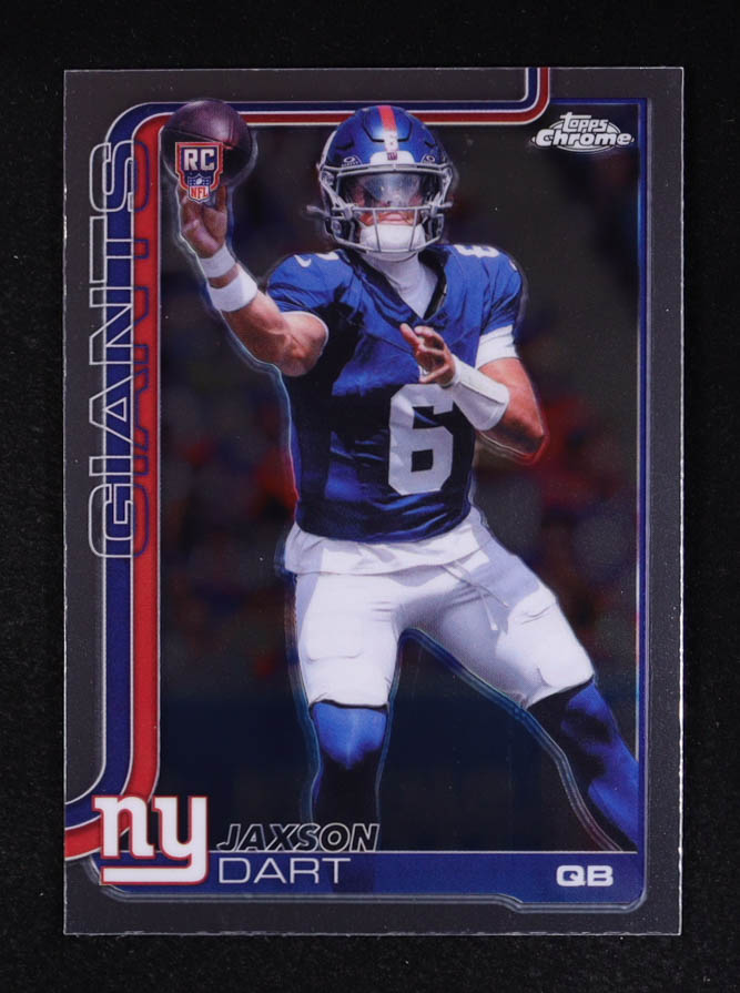 Jaxson Dart 2025 Topps Chrome #306 RC at PristineAuction.com Jaxson Dart 2025 Topps Chrome #306 RC at PristineAuction.com