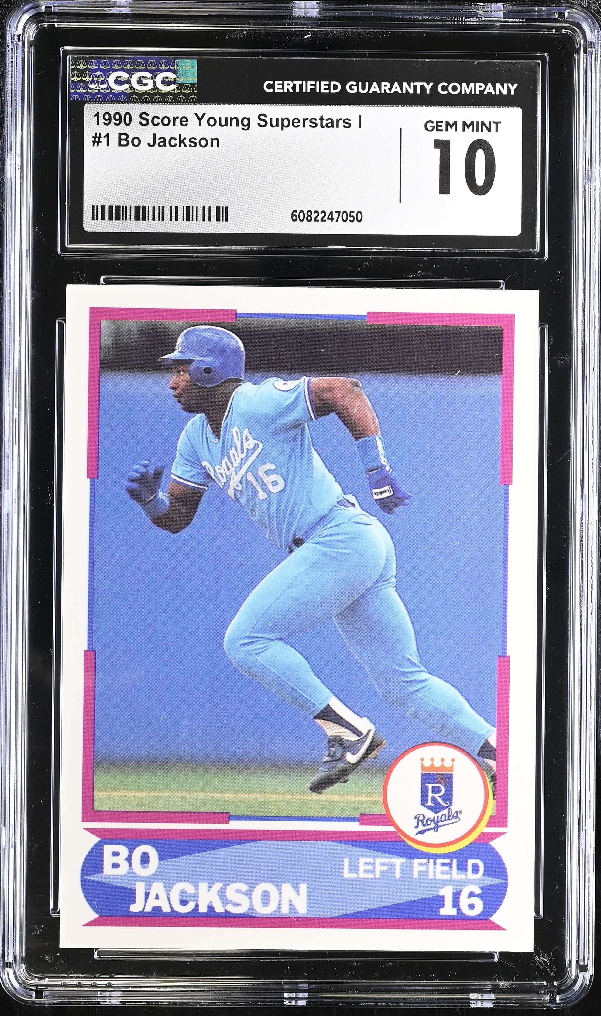 Bo Jackson 1990 Score Young Superstars I #1 (CGC 10) at PristineAuction.com Bo Jackson 1990 Score Young Superstars I #1 (CGC 10) at PristineAuction.com