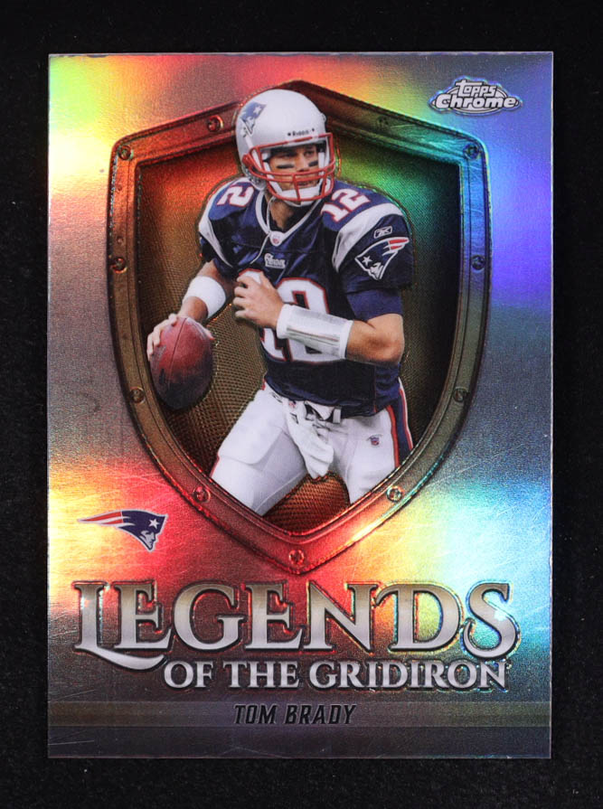 Tom Brady 2025 Topps Chrome Legends of the Gridiron Refractors #LOG9 at PristineAuction.com Tom Brady 2025 Topps Chrome Legends of the Gridiron Refractors #LOG9 at PristineAuction.com