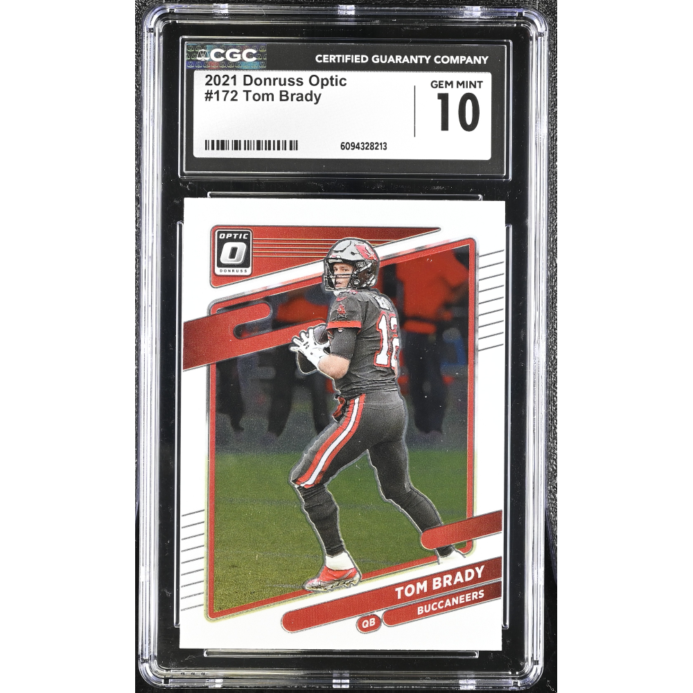 Tom Brady 2021 Donruss Optic #172 (CGC 10) at PristineAuction.com