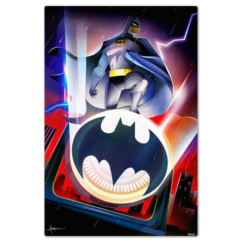 DC Comics "Batman: The Animated Series 30th Anniversary" LE 24x16 Giclee on Aluminum by Orlando Arocena (Artova) at PristineAuction.com DC Comics "Batman: The Animated Series 30th Anniversary" LE 24x16 Giclee on Aluminum by Orlando Arocena (Artova) at PristineAuction.com