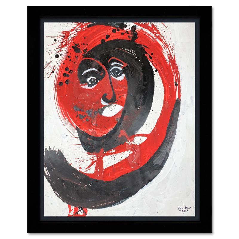 "Untitled" 32x26 Custom Framed Original Acrylic Painting by Jenik Cook (Artova) at PristineAuction.com "Untitled" 32x26 Custom Framed Original Acrylic Painting by Jenik Cook (Artova) at PristineAuction.com