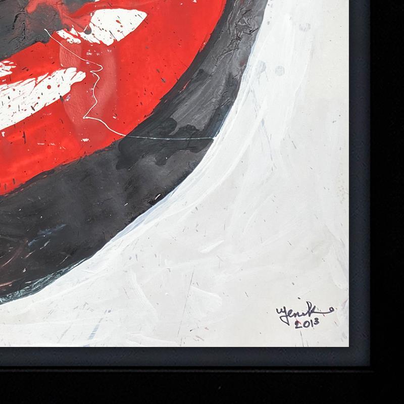"Untitled" 32x26 Custom Framed Original Acrylic Painting by Jenik Cook (Artova) at PristineAuction.com "Untitled" 32x26 Custom Framed Original Acrylic Painting by Jenik Cook (Artova) at PristineAuction.com