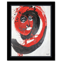 "Untitled" 32x26 Custom Framed Original Acrylic Painting by Jenik Cook (Artova) at PristineAuction.com