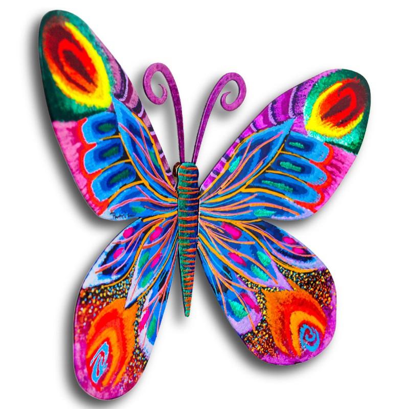 "Butterfly" 8x12 Original Painting on Cut Steel (Artova) at PristineAuction.com "Butterfly" 8x12 Original Painting on Cut Steel (Artova) at PristineAuction.com