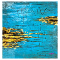 "Untitled" 36x36 Original Oil Painting on Canvas by Mani (Artova) at PristineAuction.com