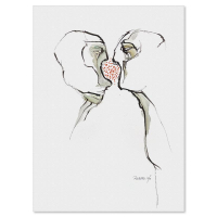 "Untitled" 24x18 Original Painting on Paper by Milton Berwin (Artova) at PristineAuction.com