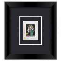 "Untitled" 23x21 Custom Framed One-of-a-Kind Mixed Media by Peter Max (Artova) at PristineAuction.com