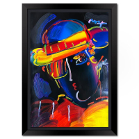 "Zero Spectrum" 42x30 Custom Framed One-of-a-Kind Mixed Media by Peter Max (Artova) at PristineAuction.com