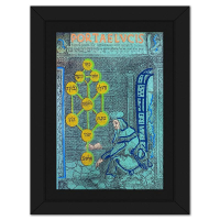"Kabbalah" LE 17x12 Custom Framed Hand-Embellished Silkscreen on Canvas by Steve Kaufman (Artova) at PristineAuction.com