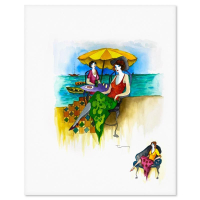 "Untitled" 30x22 Original Mixed Media Watercolor on Paper by Itzchak Tarkay (Artova) at PristineAuction.com