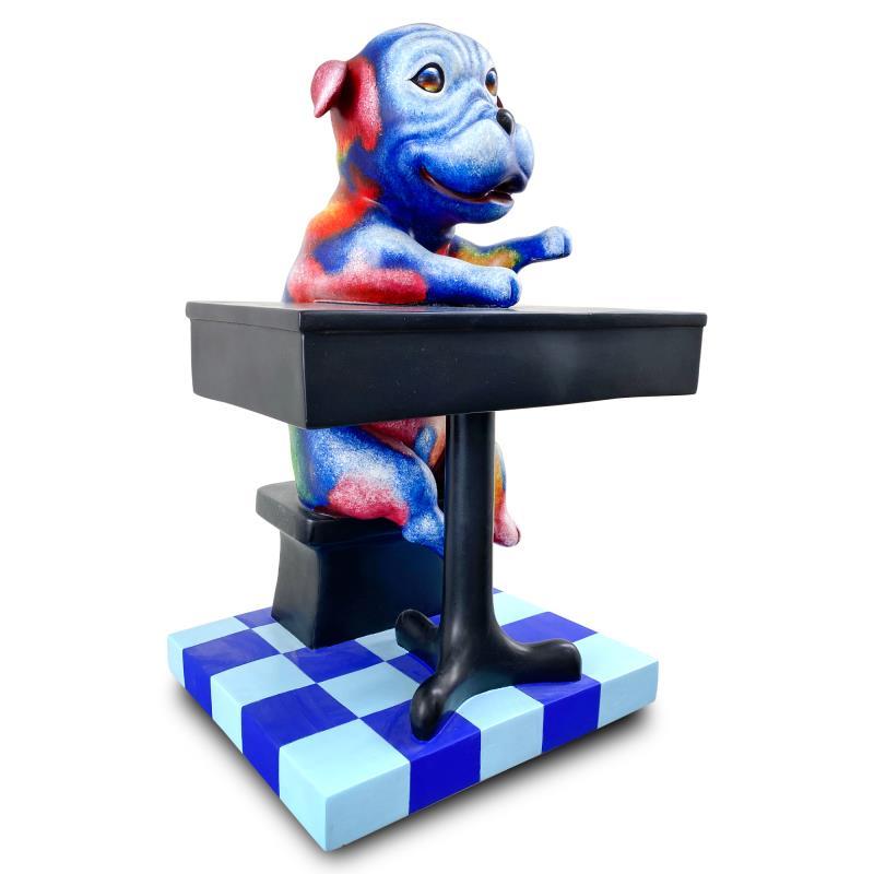 "Back to School Blues" LE Hand-Painted Dimensional Resin Sculpture by Wang (Artova) at PristineAuction.com "Back to School Blues" LE Hand-Painted Dimensional Resin Sculpture by Wang (Artova) at PristineAuction.com