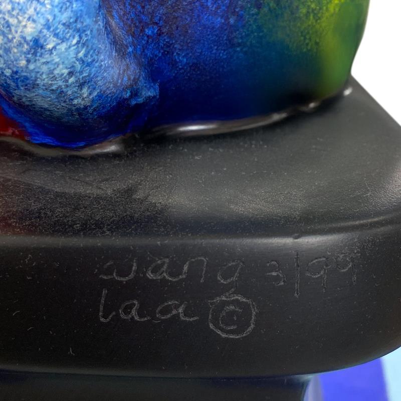 "Back to School Blues" LE Hand-Painted Dimensional Resin Sculpture by Wang (Artova) at PristineAuction.com "Back to School Blues" LE Hand-Painted Dimensional Resin Sculpture by Wang (Artova) at PristineAuction.com