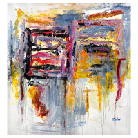 "Untitled" 36x36 Original Acrylic Painting on Canvas by Zahra (Artova) at PristineAuction.com