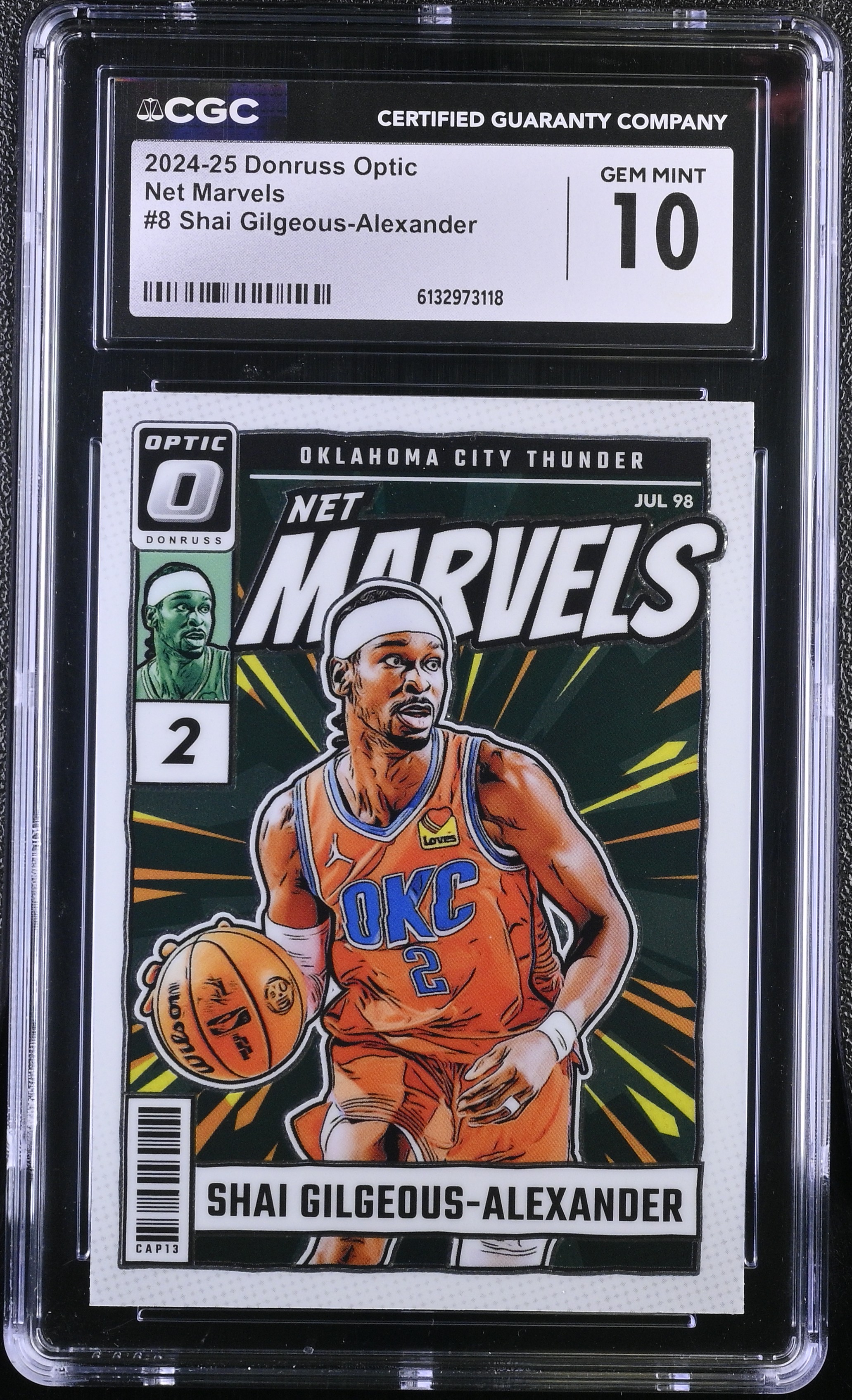 Shai Gilgeous-alexander 2024-25 Donruss Optic Net Marvels #8 (CGC 10) at PristineAuction.com Shai Gilgeous-alexander 2024-25 Donruss Optic Net Marvels #8 (CGC 10) at PristineAuction.com