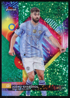 Josko Gvardiol 2023-24 Finest UEFA Club Competitions Speckle Green Refractors #134 #031/125 at PristineAuction.com