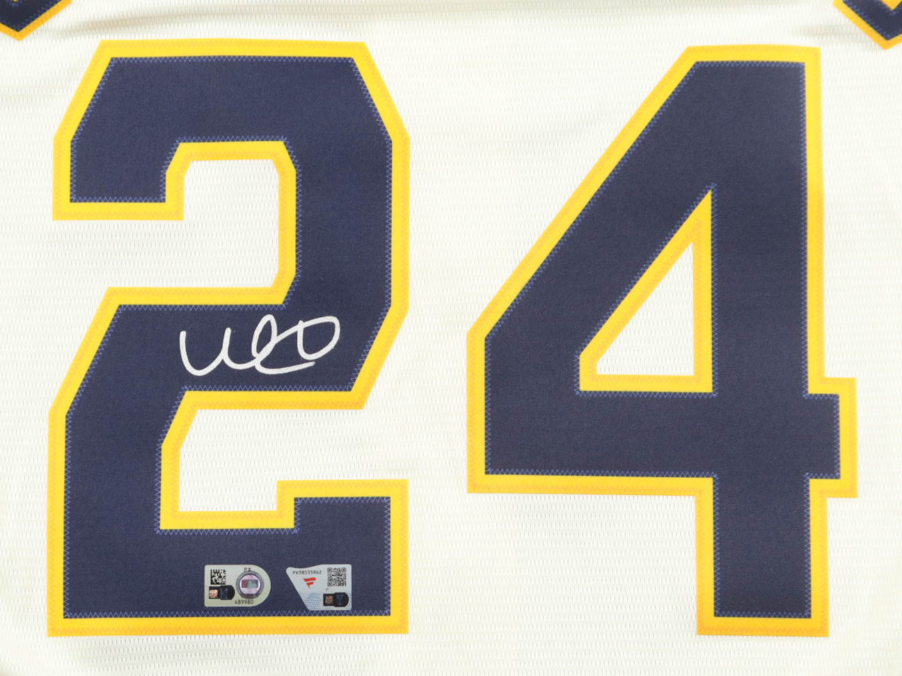 William Contreras Signed Brewers Nike Authentic Jersey (Fanatics & MLB) at PristineAuction.com William Contreras Signed Brewers Nike Authentic Jersey (Fanatics & MLB) at PristineAuction.com