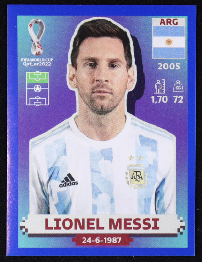 Lionel Messi 2022 Panini World Cup Stickers United States Blue #ARG20