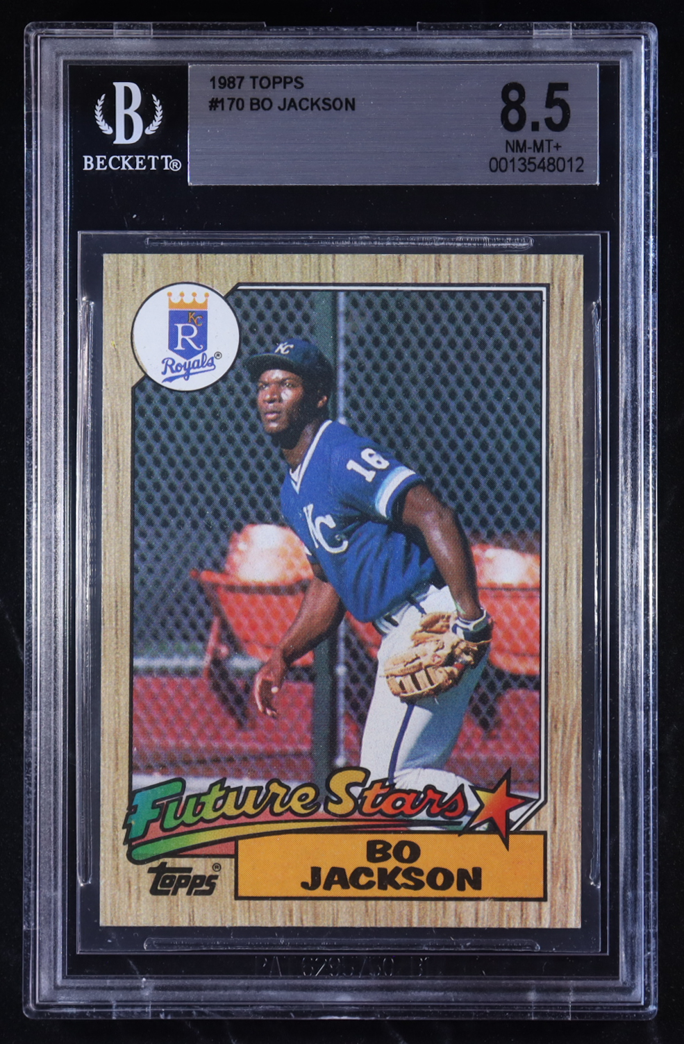 Bo Jackson 1987 Topps #170 RC (BGS 8.5) at PristineAuction.com Bo Jackson 1987 Topps #170 RC (BGS 8.5) at PristineAuction.com