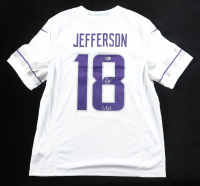 Justin Jefferson Signed Vikings Nike Authentic Jersey Inscribed "SKOL" (Beckett) at PristineAuction.com