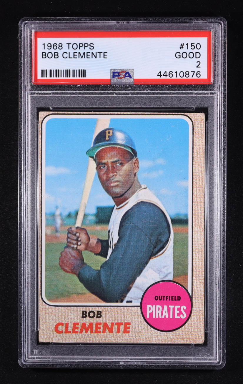 Bob Clemente 1968 Topps #150 (PSA 2) at PristineAuction.com Bob Clemente 1968 Topps #150 (PSA 2) at PristineAuction.com