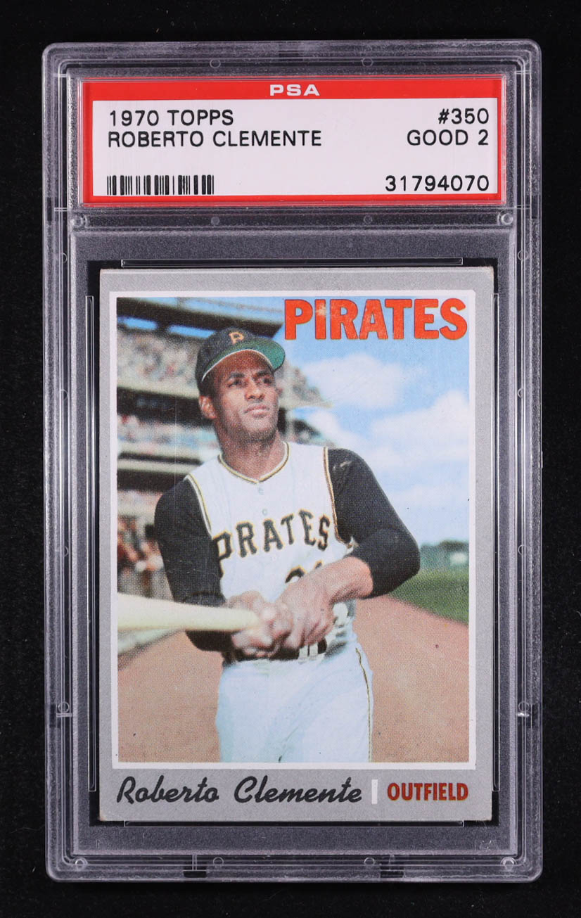 Roberto Clemente 1970 Topps #350 (PSA 2) at PristineAuction.com Roberto Clemente 1970 Topps #350 (PSA 2) at PristineAuction.com