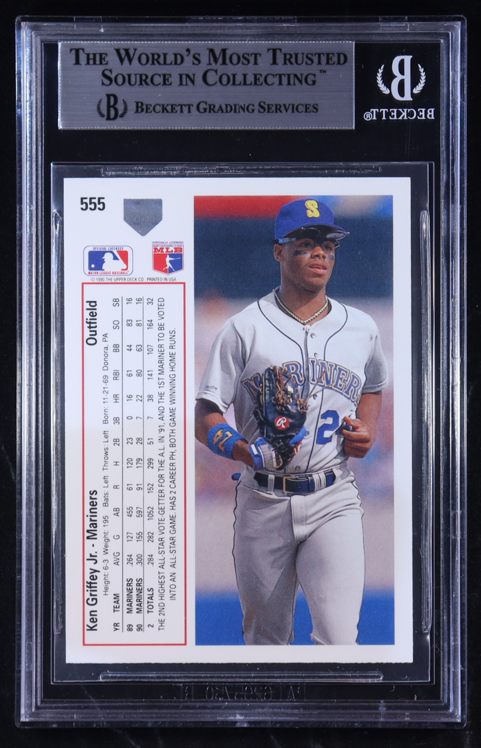 Ken Griffey Jr. 1991 Upper Deck #555 (BGS 9) at PristineAuction.com Ken Griffey Jr. 1991 Upper Deck #555 (BGS 9) at PristineAuction.com