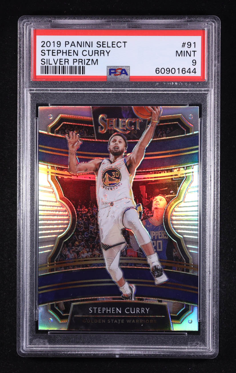 Stephen Curry 2019-20 Select Prizms Silver #91 (PSA 9) at PristineAuction.com Stephen Curry 2019-20 Select Prizms Silver #91 (PSA 9) at PristineAuction.com