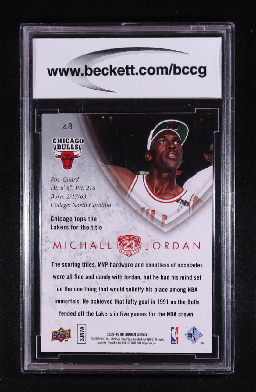 Michael Jordan 2009-10 Upper Deck Michael Jordan Legacy Collection Gold #48 (BCCG 10) at PristineAuction.com Michael Jordan 2009-10 Upper Deck Michael Jordan Legacy Collection Gold #48 (BCCG 10) at PristineAuction.com